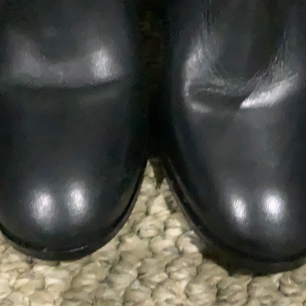 #283 Arezzo NWOT W Sz 8B Folded over above ankle boot w leather-suede look - Picture 2 of 11
